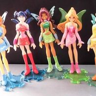 Ü-Ei Figur 2006 WinX Club - fast komplett (5 Figuren - Text) + entsprechende BPZ