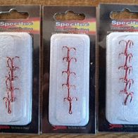 Neu 15 Drilling Specitec Salzwasserdrilling R8 Rundbogendrilling Treble Hook Rot