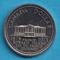 Kanada 1 Dollar 1973 100 Jahre Beitritt von Prince Edward