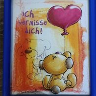 Pimboli Bild klein Nr.002 aus Sammlung 8 x 7 cm Spruch