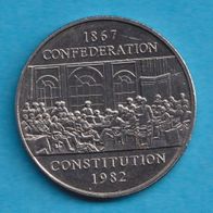 Kanada 1 Dollar 1982 115 Jahre Verfassung von Kanada
