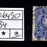 Los E6490: Deutsches Reich Mi. 34, gest