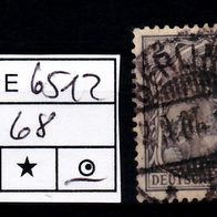Los B6512: Deutsches Reich Mi. 68, gest