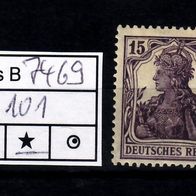 Los B7469: Deutsches Reich Mi. 101 *