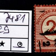 Los B7481: Deutsches Reich Mi. 29, gest