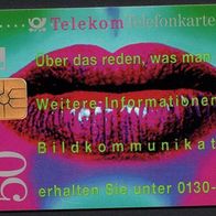 TK Telefonkarte 50 DM gebraucht - Telekom PD 1 93 Bildkommunikation