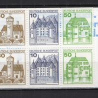 BRD / Bund 1987 Burgen und Schlösser Markenheftchen MH-MiNr. 22 I ah oZ postfrisch