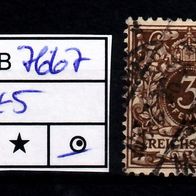 Los E7667: Deutsches Reich Mi. 45, gest