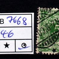 Los E7668: Deutsches Reich Mi. 46, gest
