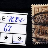 Los B7684: Deutsches Reich Mi. 69, gest