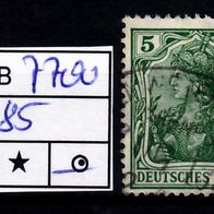 Los B7700: Deutsches Reich Mi. 85, gest