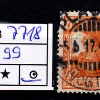 Los B7718: Deutsches Reich Mi. 99, gest