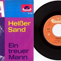 Mina, Heißer Sand, Ein treuer Mann, Polydor 24 793, Single, Mono, 1962, Germany