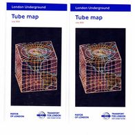 London Tube U-Bahn Sammelobjekt Taschenpläne Ausgabe hier: 07/2025 2 Stück NEU!