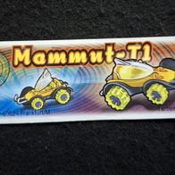 Ü - Ei Beipackzettel Mammut - T1 / 610 432