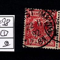 Los E6498: Deutsches Reich Mi. 47 ba, gest. Paar