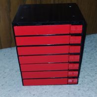 Vintage Cassetten Aufbewahrung mit Halterung