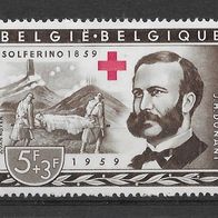 005) Belgien 1959 Rotes Kreuz Mi. Nr. 1154 ungebraucht