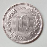 Daenmark, Jahr 1979, gebraucht, 10 Kronen