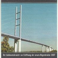 Spirituosen-Etikett "Rügenbrücke 2007" Mönchguter Hofbrennerei Alt Reddevitz