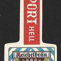 ALT ! Bieretikett "Export Hell" Reichelbräu † 1996 Kulmbach Oberfranken Bayern