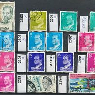 Spanien Mi. Nr. 2285 + 2303 + 2305 + 2306 + 2307 + 2308 + 2309 + 2349 + 2364 o <