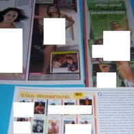 7 x BILD Seite 1 Girls topless sexy Clippings Playboy Charley Sammlung #2764