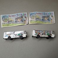 Ü - Ei Der bunte Joker Bus + BPZ geklebt und gedruckt 94- 95