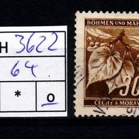 Los H3622: Böhmen & Mähren Mi. 64, gest