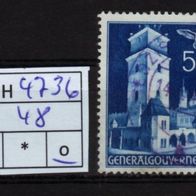 Los H4736: Generalgouvernement Mi. 48, gest