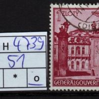 Los H4739: Generalgouvernement Mi. 51, gest