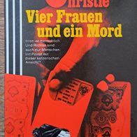 Vier Frauen und ein Mord" von Agatha Christie / Scherz-Krimi-TB -Roman 1979 !
