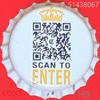 Scan To Enter Corona Bier Brauerei Kronkorken Belgien 2025 Kronenkorken neu unbenutzt