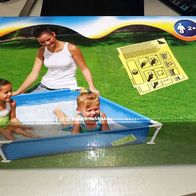 Pool, Schwimmbassin, -Becken, 1,22m x 1,22m x 30,5cm, 365l, Stahlrohrsystem