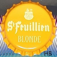 St Feuillien Blonde Bier Brauerei Kronkorken aus Belgien Kronenkorken neu + unbenutzt
