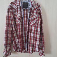 Langarmhemd in Gr. M - kariert