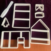 7 tlg. Ausstechform, Ausstecher, Lebkuchenhaus, Hexenhaus