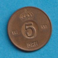 Schweden 5 Öre 1956