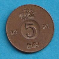 Schweden 5 Öre 1967