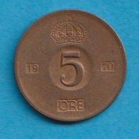 Schweden 5 Öre 1970