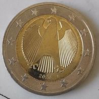 2 Euro BRD 2024 Adler F vorzüglich aus Umlauf Deutschland vz Bundesadler