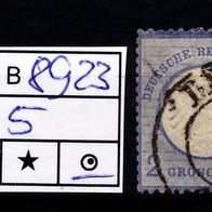 Los B8923: Deutsches Reich Mi. 5, gest