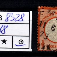 Los B8928: Deutsches Reich Mi. 18, gest