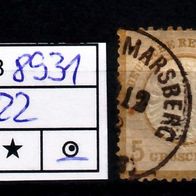 Los B8931: Deutsches Reich Mi. 22, gest