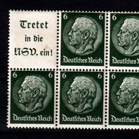 Los B9328: Deutsches Reich Mi. Heft Blatt 96 *
