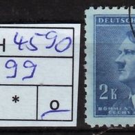 Los H4590: Böhmen & Mähren Mi. 99, gest