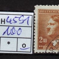 Los H4591: Böhmen & Mähren Mi. 100, gest