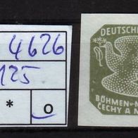 Los H4626: Böhmen & Mähren Mi. 125, gest
