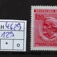 Los H4629: Böhmen & Mähren Mi. 129 * *