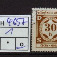 Los H4657: Böhmen & Mähren Dienst Mi. 1, gest